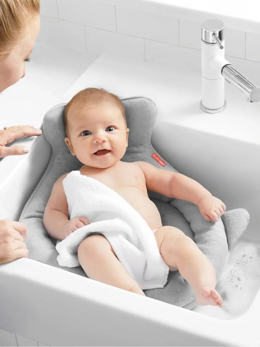 Skip Hop Gray Infant Bath Support Cushion